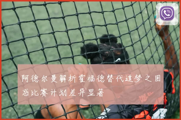 阿德尔曼解析霍福德替代追梦之困惑比赛计划差异显著